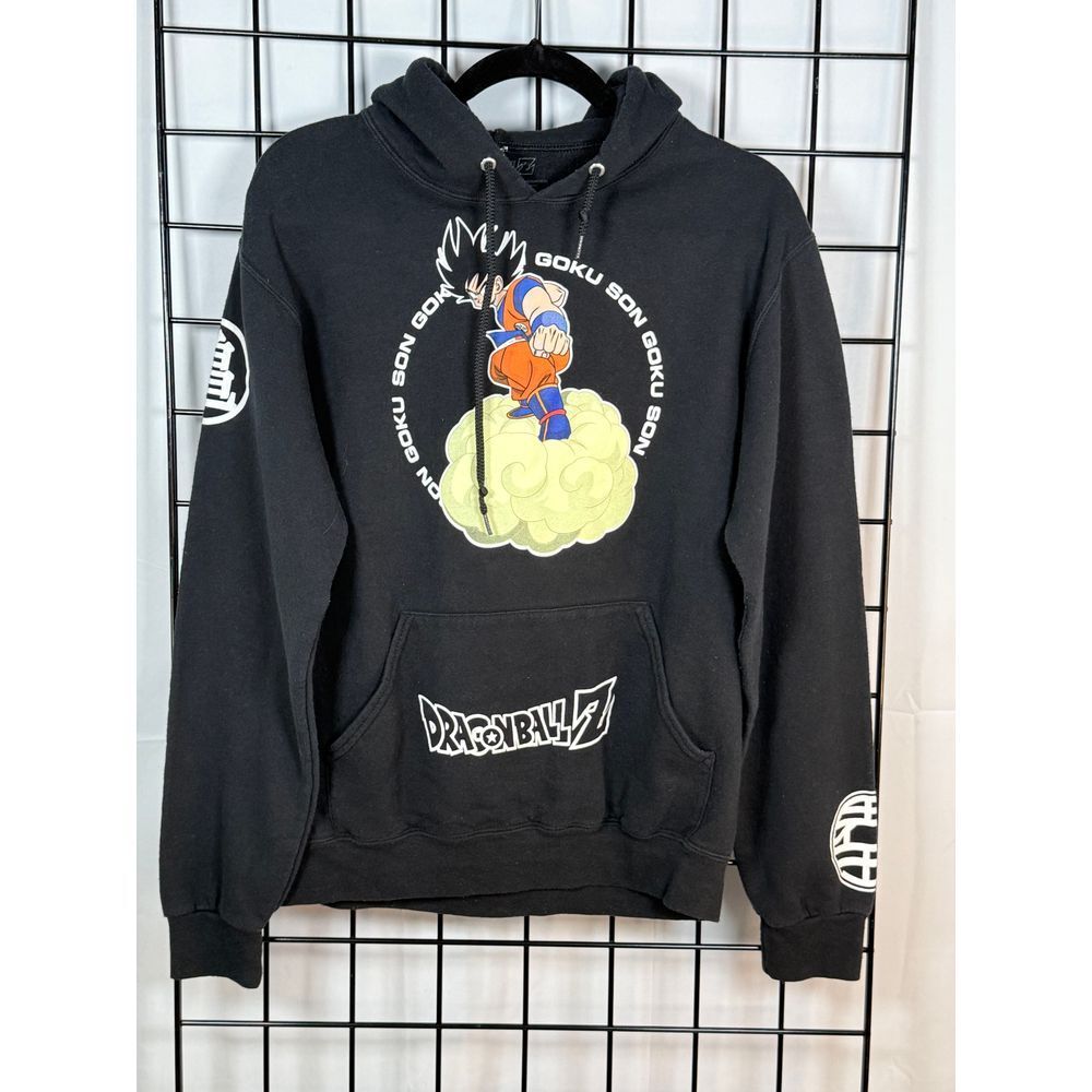 DRAGON BALL Z Pullover Hoodie Mens S‎ Black Bird Studio Son Goku Cosplay